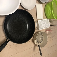 調理セット IH対応フライパン 皿 その他色々の画像