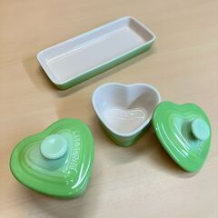Le Creuset（ル・クルーゼ）プチラムカンダムールセット（グリーン）の画像