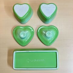 Le Creuset（ル・クルーゼ）プチラムカンダムールセット（グリーン）の画像