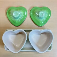 Le Creuset（ル・クルーゼ）プチラムカンダムールセット（グリーン）の画像