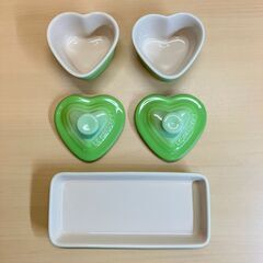 Le Creuset（ル・クルーゼ）プチラムカンダムールセット（グリーン）の画像