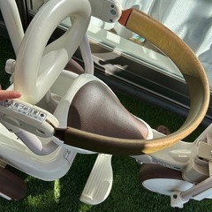 三輪車　iimo シンプル　押し棒　折りたたみ三輪車　　の画像