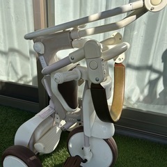 三輪車　iimo シンプル　押し棒　折りたたみ三輪車　　の画像
