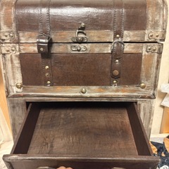 宝箱　収納ケース　棚　アンティーク　海賊の画像
