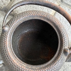 アンティーク　鉄瓶　の画像