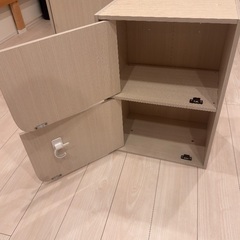 ニトリ　カラーボックス　２点　連結ジョイントありの画像