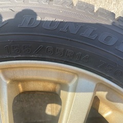 155/65R14アルミ付きスタッドレスタイヤ4本の画像