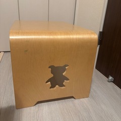 キッズテーブル　木製　クマ　キッズデスク　の画像