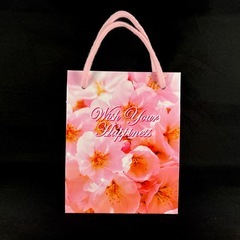 [200枚セット] 桜柄 ミニギフトバッグ PP光沢 143×114×66 ブライダル/お渡し用の画像