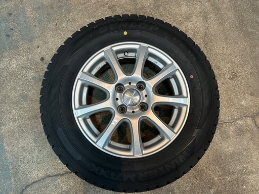 185/70R14　タイヤホイール４本セット ホイール サイズ 5.5J 14インチ オフセット+42 4穴  PCD100  テーパー用