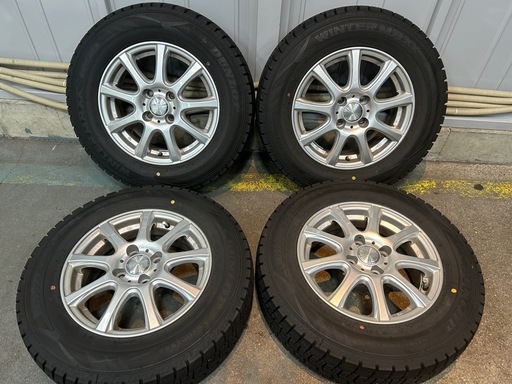 185/70R14　タイヤホイール４本セット ホイール サイズ 5.5J 14インチ オフセット+42 4穴  PCD100  テーパー用