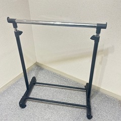 スチール製ハンガーラック｜高さ調整OK・キャスター付きで移動ラクの画像