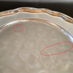 銀メッキのプレート（ヴィンテージもの）の画像