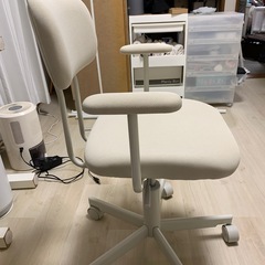 無印 ワーキングチェア グレーの画像