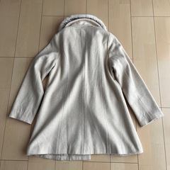 メゾピアノMezzo Piano ファー付コート　ウールの画像