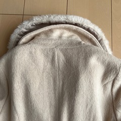 メゾピアノMezzo Piano ファー付コート　ウールの画像