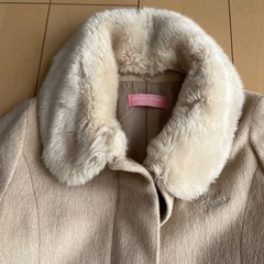 メゾピアノMezzo Piano ファー付コート　ウールの画像