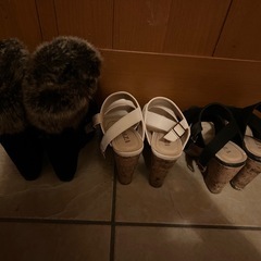 ブーツとヒール　3足で1000円の画像