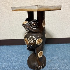 アジアン雑貨カエルの花台の画像