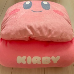 【美品】星のカービィ　ダイカットマルチクッション　フットウォーマー　もちもちの画像