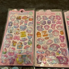 サンリオ ボンボンドロップシール 3Dシールの画像