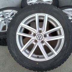 冬 VW ポロ【富山】冬 185/65R15 ワーゲン 中古4本 フォルクス ワーゲン MAK（社外品VWディーラーオプション アルミホイール）車検対応の画像