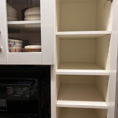 食器棚　　収納　　　ホワイト 白　キッチン収納の画像