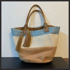 ディスコート⭐︎可愛いデザイン　編みバッグ　オシャレ　！お値下げ！の画像