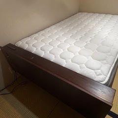 セミダブルベッド・マットレスセット 無料でお譲りしますの画像