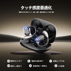 ワイヤレスイヤホン 耳掛け式の画像