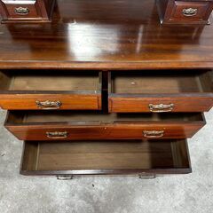 『イギリスアンティーク』ドレッサー ドレッシングチェスト ミラーチェスト 鏡台 チェスト 英国 ヴィンテージ ビンテージ アンティーク RWdre1の画像