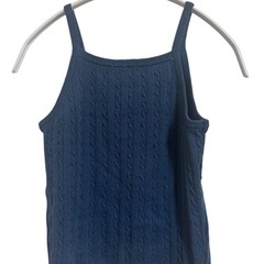 GU ネイビー ケーブルニット キャミソール Sの画像