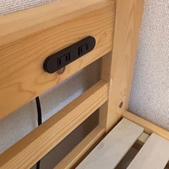 2段ベッド 引き出し式 木製 の画像