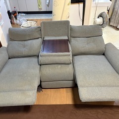 ソファー　3人掛け　電動リクライニング　の画像