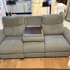 ソファー　3人掛け　電動リクライニング　の画像