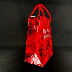 [100枚セット] バラ柄 ミニギフトバッグ PP光沢 143×114×66 ブライダル お渡し用 【C】の画像