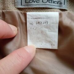 Love Other ライトカーキ きれいめタイトスカート ミニ丈 Mくらいの画像