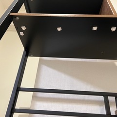 ニトリ 省スペースデスク ミドルブラウンの画像