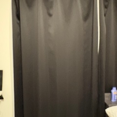 黒カーテン 幅100cm丈190cm 2枚の画像