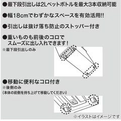 洗面台　収納ケースの画像
