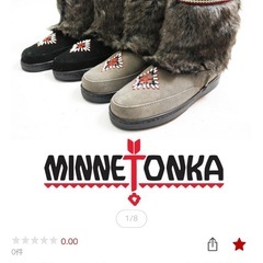 【Minnetonka 】ミネトンカ   ファーブーツの画像