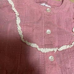 mimosa✨しまむら✨人気商品✨ワンピース風ふりふりシャツトップス✨ブラウス✨の画像