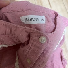 mimosa✨しまむら✨人気商品✨ワンピース風ふりふりシャツトップス✨ブラウス✨の画像