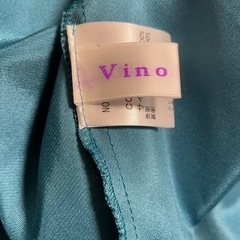 ターコイズ シフォン Aラインドレス　11/18までの画像