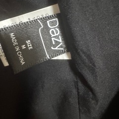 AZULブラックダブルブレストミニワンピースの画像