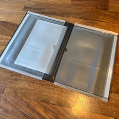 車検証ケース 車検証入れ 電子車検証対応 電子車検証入れ ブラック マチ付　無地　シンプル　の画像