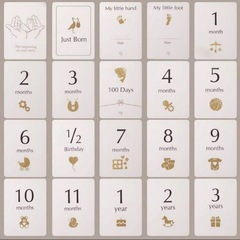 未開封 月齢フォトカード ギフトボックスの画像