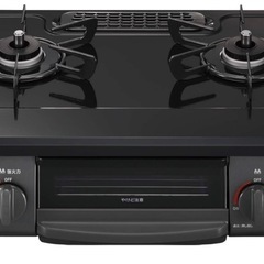 リンナイ ガスコンロ K【プロパンガス(LP)用／左強火力】グリル未使用の画像