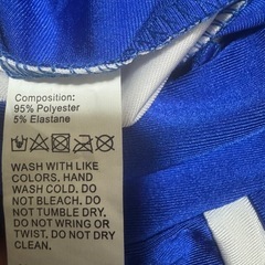 チアリーダーコスチューム 青と白 Sの画像