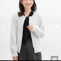 【11/16までに受け取り希望！】ハニーズ　ラメフェザークルーカーデの画像